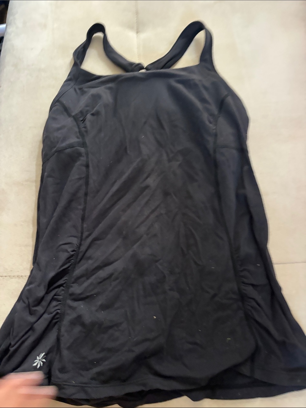 Athletic Works Black Racerback Tank Top